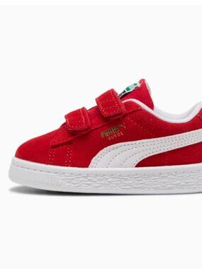 Red Suede Classic Toddlers' Easy On Sneakers, Size 5